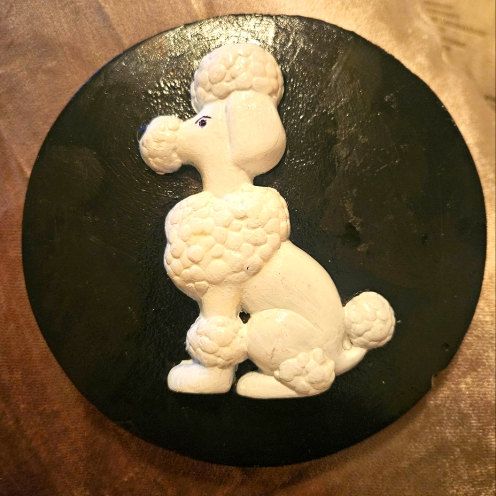 Poodle Wall Plaque / Danish